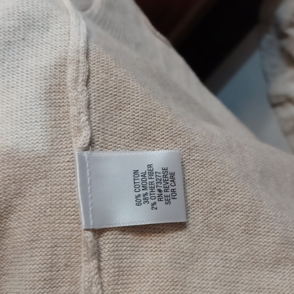 Womans Croft & Barrow Cream Soft Carnigan Sweater L NWT - Picture 9 of 9